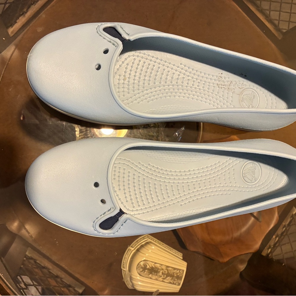 CROCS Women's Sky Blue Loafers